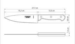 Kokkiveitsi 15 cm Polywood