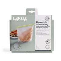 Suljettava silikonipussi 1,0 l