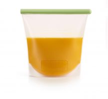 Suljettava silikonipussi 1,5 l