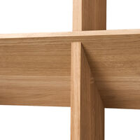 Fold seinähylly tammi