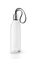 Litteä vesipullo 0,5 l musta