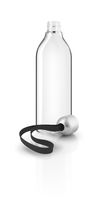 Litteä vesipullo 0,5 l musta