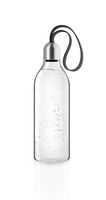 Litteä vesipullo 0,5 l musta