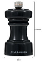 Hoxton suolamylly 10,4 cm Black Gl.