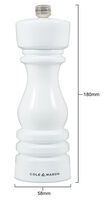 London pippurimylly 18cm White Glos