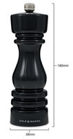 London pippurimylly 18cm Black Glos