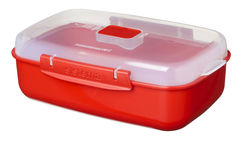 Annosrasia mikroon 1,25 L, punainen