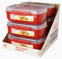Annosrasia mikroon 1,25 L, punainen