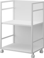 Tower säilytysvaunu 2 tasoa valk.