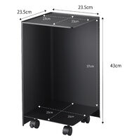 Tower WC-paperisäilytin musta