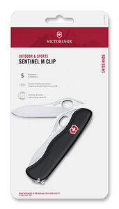 Sentinel M Clip musta blister