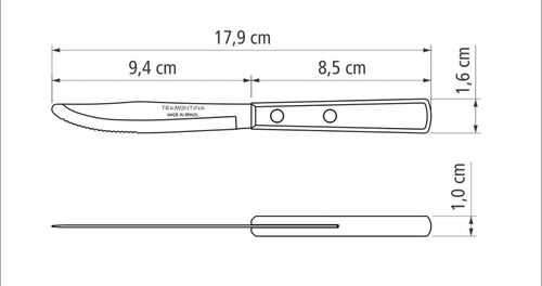 Alkuruokaveitsi 18 cm Polywood