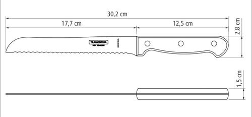 Leipäveitsi 18 cm Polywood