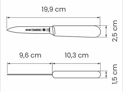 Vihannesveitsi 9,5 cm Professional