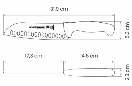 Santoku 17,5 cm Professional