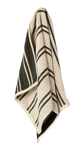 Pyyhe 50 x 100 cm beige/vihreä