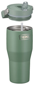 Flip Straw termosmuki 0,85 l vihreä