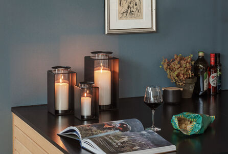 Lyhty Glow 18 cm musta