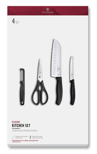 Keittiösetti 4 osaa musta