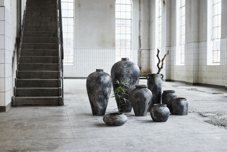 Echo Jar 28 cm Rust Grey