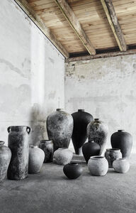 Echo Jar 28 cm Rust Grey