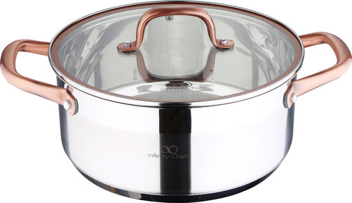 Kattila 24 cm 4,5 l + kansi IC Copp