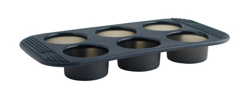 Muffinsivuoka 6 kuppia musta