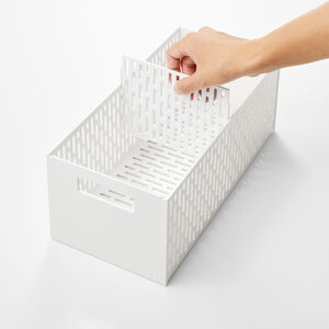 Tower laatikosto pyörillä valkoinen