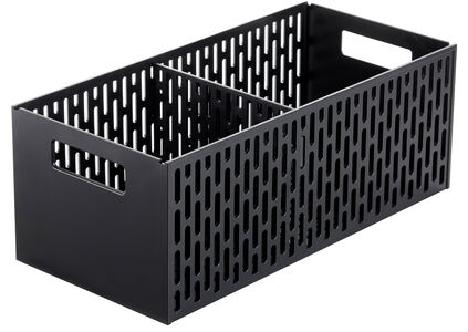 Tower laatikosto pyörillä musta