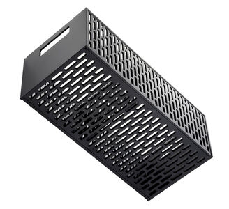 Tower laatikosto pyörillä musta