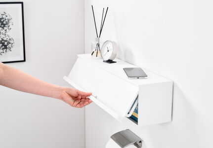 Tower seinähylly valkoinen