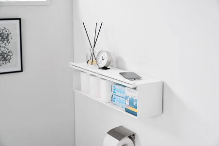 Tower seinähylly valkoinen