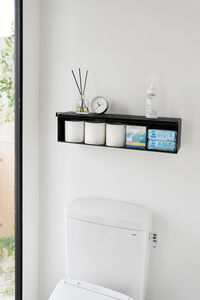 Tower seinähylly musta