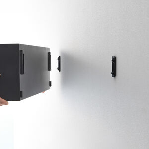 Tower seinähylly musta