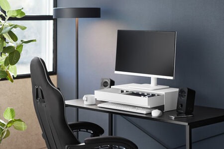 Tower näyttökoroke laatikolla valk.