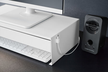 Tower näyttökoroke laatikolla valk.