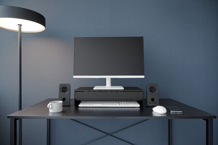 Tower näyttökoroke laatikolla musta