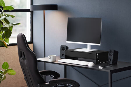 Tower näyttökoroke laatikolla musta