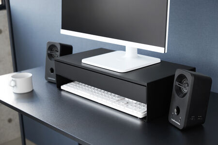 Tower näyttökoroke laatikolla musta