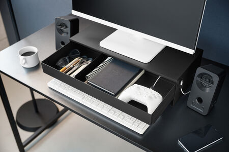 Tower näyttökoroke laatikolla musta