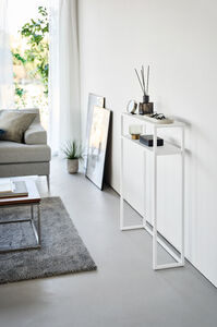 Tower konsolipöytä 2 tasoa valk.