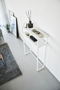 Tower konsolipöytä 2 tasoa valk.