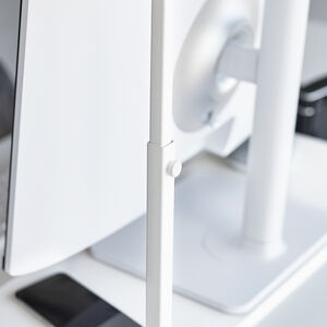 Tower näyttöteline 2 tasoa valk.