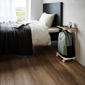 Tower sivupöytä pyörillä valkoinen