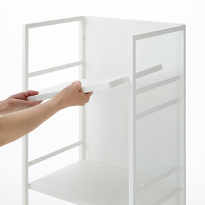 Tower säilytysvaunu 3 tasoa valk.