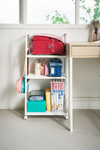 Tower säilytysvaunu 3 tasoa valk.