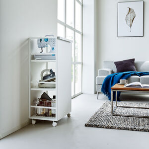 Tower säilytysvaunu 3 tasoa valk.