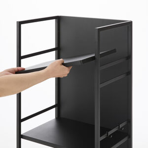 Tower säilytysvaunu 3 tasoa musta