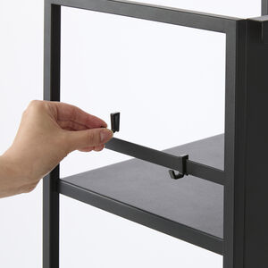 Tower säilytysvaunu 3 tasoa musta