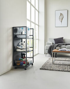 Tower säilytysvaunu 3 tasoa musta